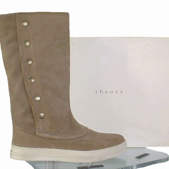 Theory Shoes - NEW Theory Shearling Boots!  8.5  Brown Warm Shearling With Comfy Sneaker Bottom